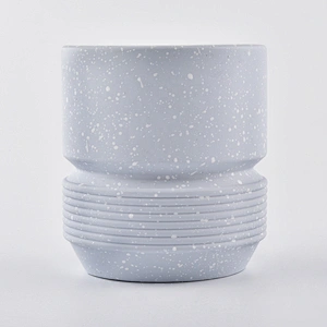 410ml colorful concrete candle holders for home decor