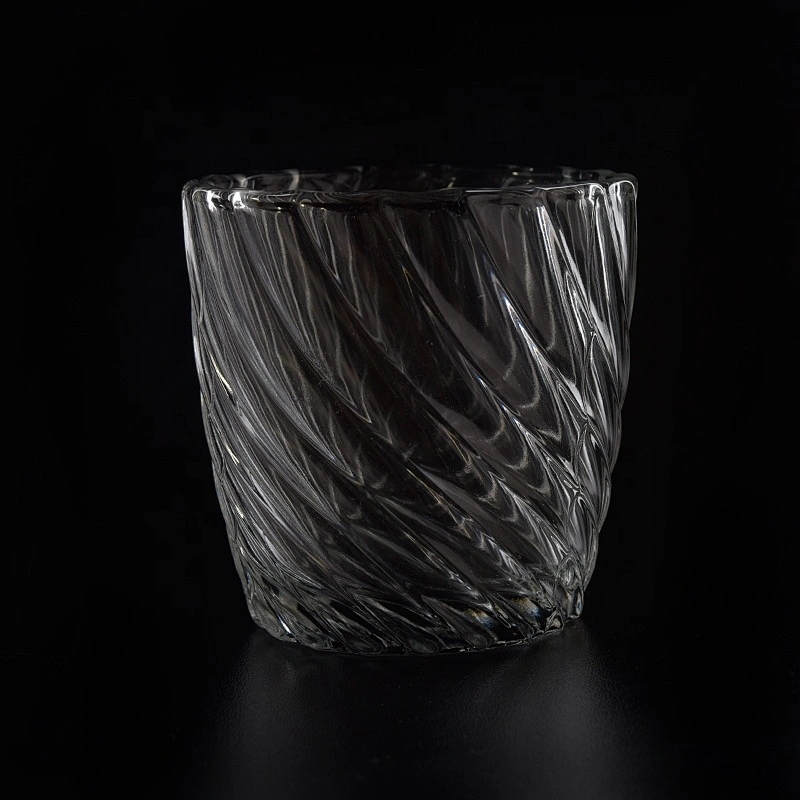 Clear soy wax Glass Candle holder home Decor