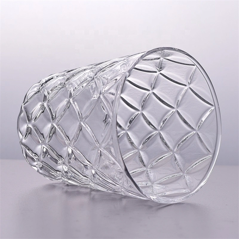 Empty spraying handmade candle vessel glass votive candle jar bedroom decor supplier