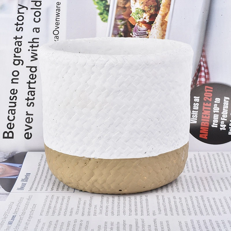 Cylinder concrete candle vessel votives candle holder home decoration