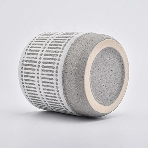 Restaurant ceramic candle containers rustic candle holder wholesales