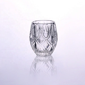 Luxury votive transparent glass candle jars bulk 10oz 20oz