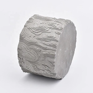 Wholesales custom grey luxury concrete candle jar holder 20oz 10oz
