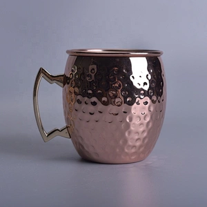 Stainless Steel Gold Mug Candle Jars Soy Wax Home Decor