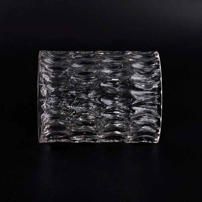 Wholesale cylinder empty crystal  glass candle holder