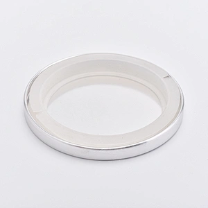 silver stainless lid, metal lid with silicone ring for candle holder