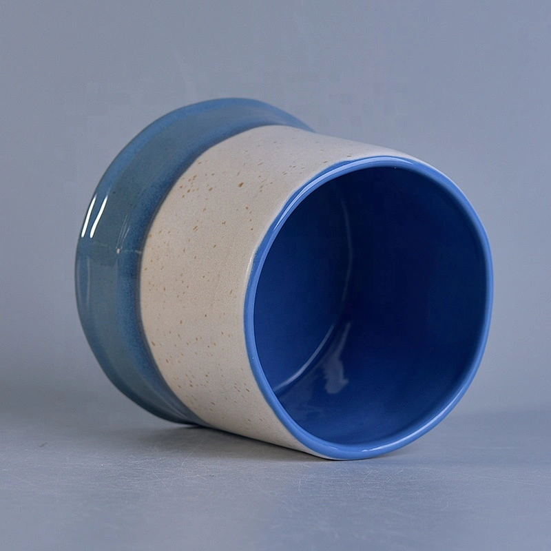 Iridescent handmade glazed ceramic candle jars tealight candle holders home decoration factory