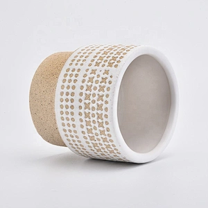 Heat resistant ceramic candle jars decorative candle holder wholesales