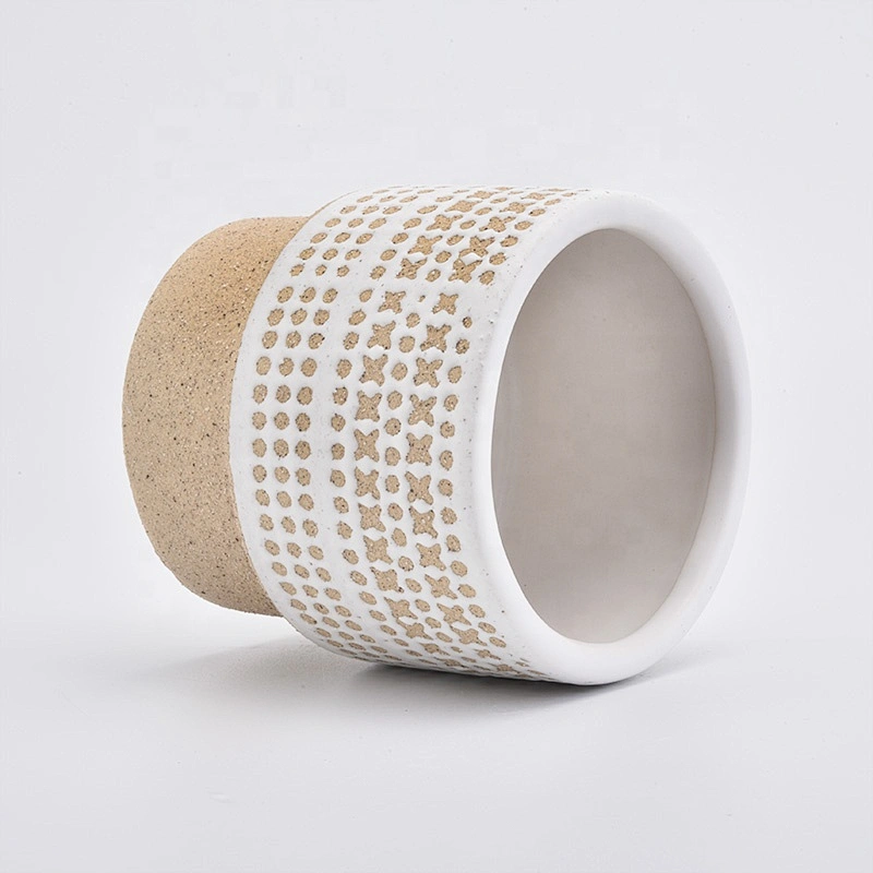 Heat resistant ceramic candle jars decorative candle holder wholesales