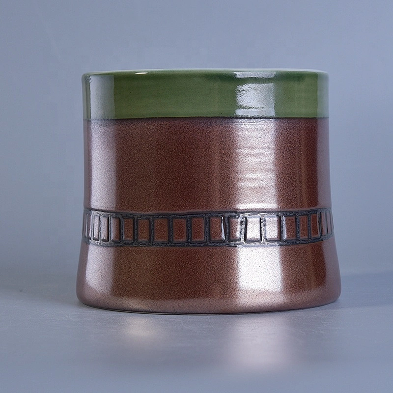 Restaurant candle holder handmade painted home decoration