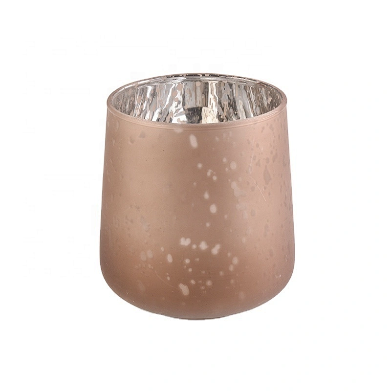 10oz 12oz 14oz cylinder luxury spray pink empty glass candle jar holders
