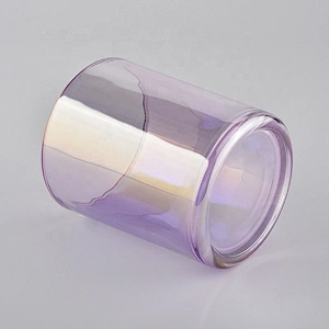 Sunny purple luxury custom tealight crystal glass candle holder
