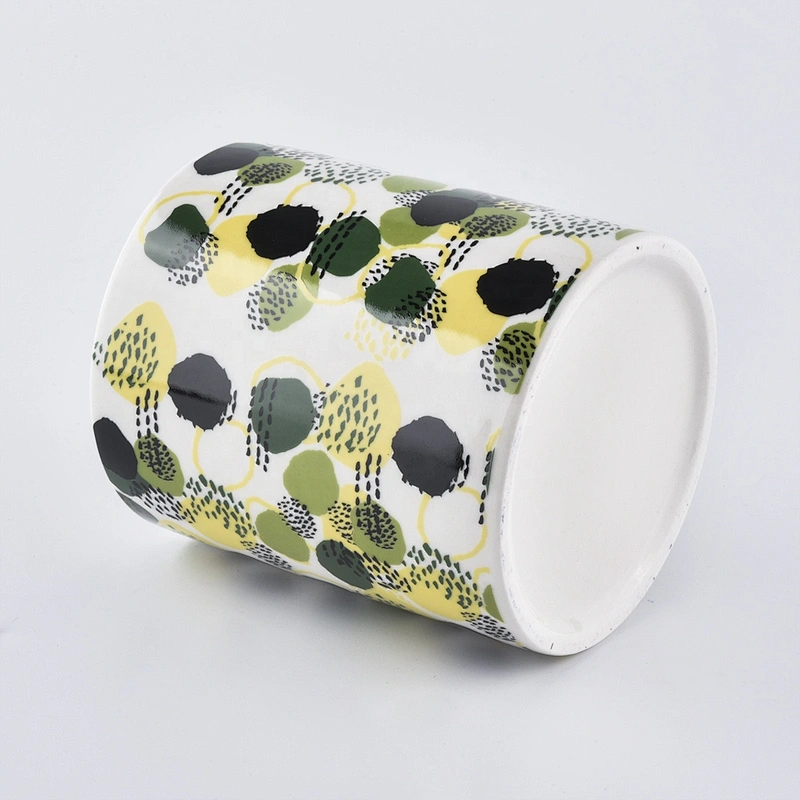Sunny luxury custom decorative empty ceramic candle jar holders