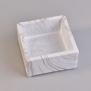 Square cement hurricane candle container wholesales