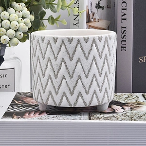 Round ceramic candle vessel vintage candle holder suppliers home decor