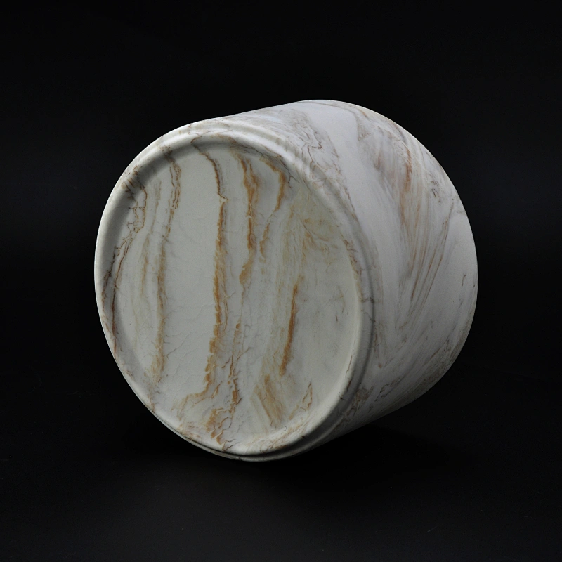 marble ceramic candle holder