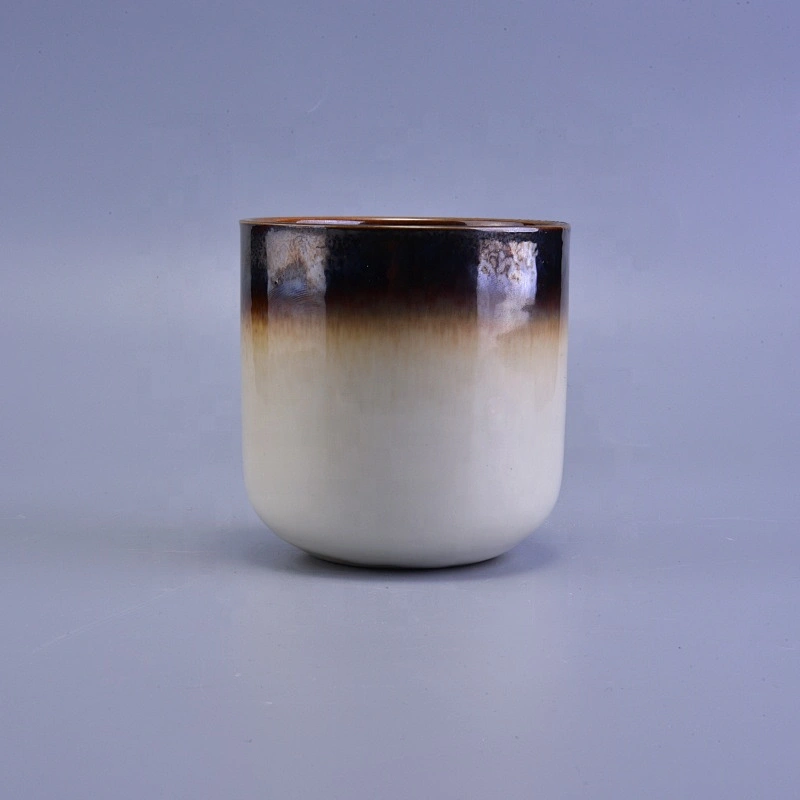 400ml Cylinder ceramic candle votive jar home decor
