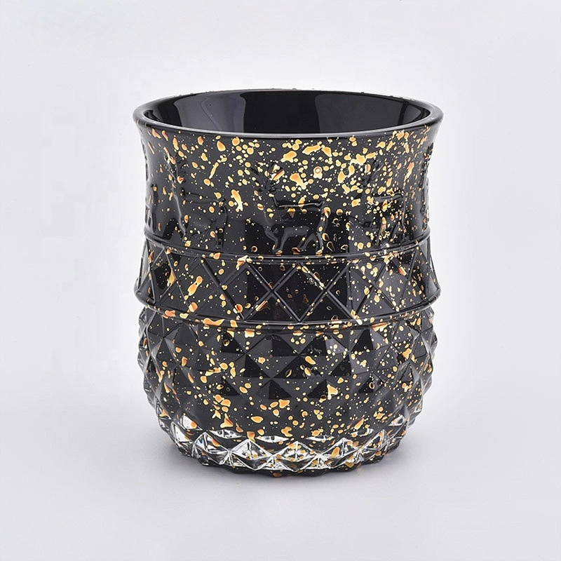 350ML Luxury Design Glass Candle Jar for Decor