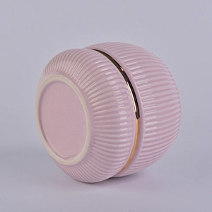 Sunny hot sales pink tea light ceramic candle jars in bulk 10oz