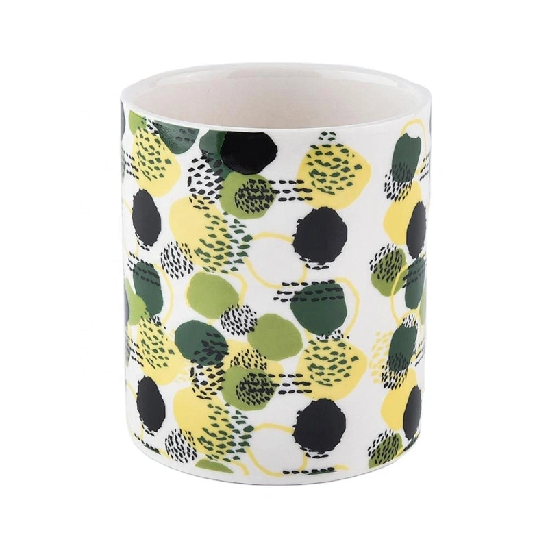 Sunny luxury custom decorative empty ceramic candle jar holders
