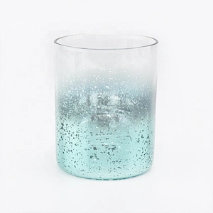 403ML Glass Candle Jar with Luxury Decorating Green