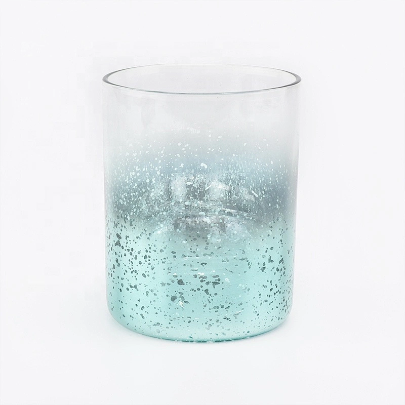 403ML Glass Candle Jar with Luxury Decorating Green