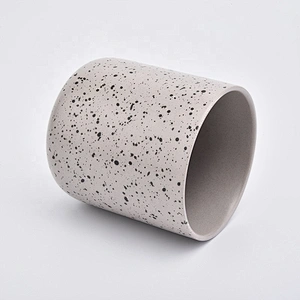 Colored cylinder glazed ceramic candle jar tealight ornate candle holders home decorative