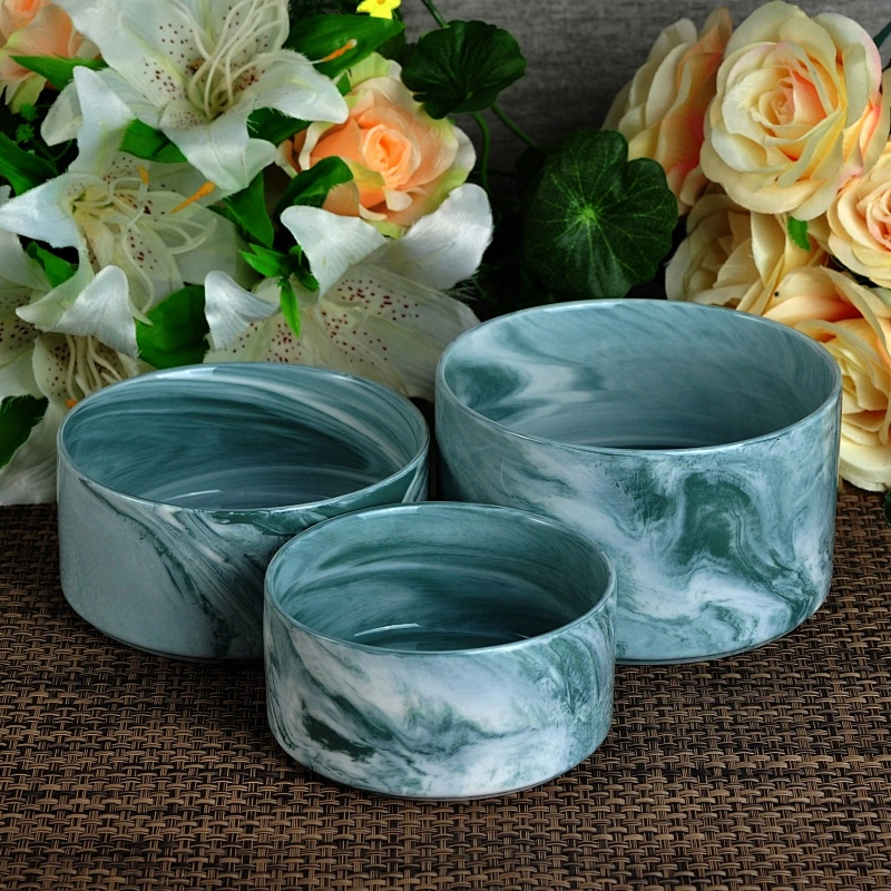 Home decoration hurricane ceramic candle holder
