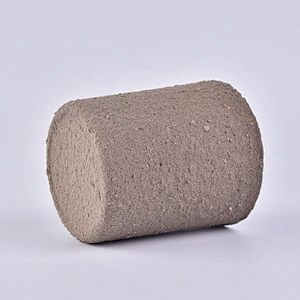 Sunny luxury empty brown cement candle holder 10oz 20oz
