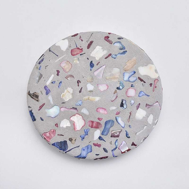 Wholesales cement custom round lids for candle jars holder