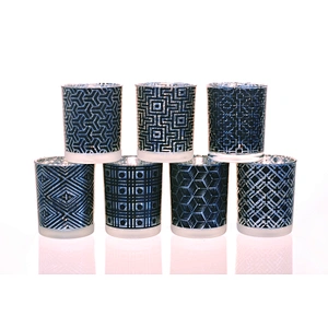6oz Silver Mercury Glass Candle Holders Home Decor Wholesales