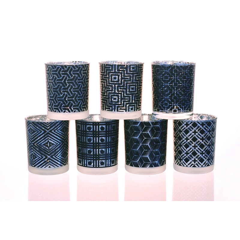 6oz Silver Mercury Glass Candle Holders Home Decor Wholesales