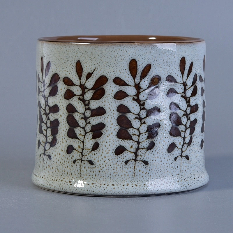 Luxury ceramic candle jars votive candle tin wedding centerpieces