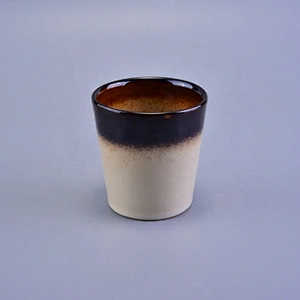 Decorative Round Bulk Ceramic Candle Jar For Candle Making