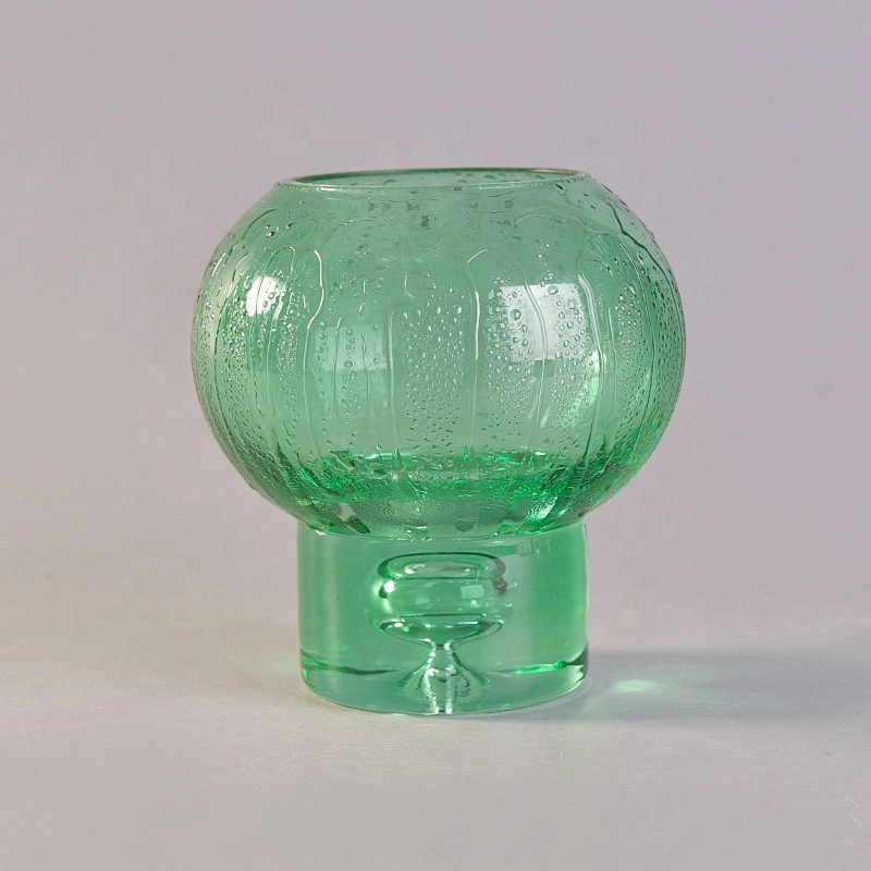 450ml Wholesales green candle container glass candle stand