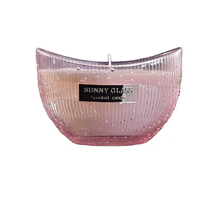 Luxury Custom decorative glass candle jars
