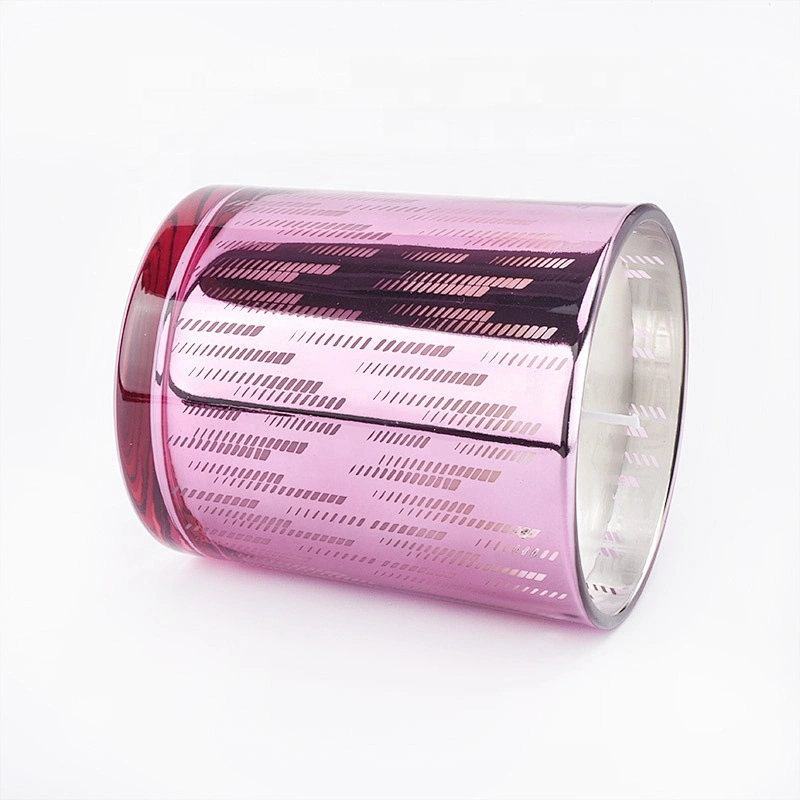 10oz mercury glass candle holders with laser design