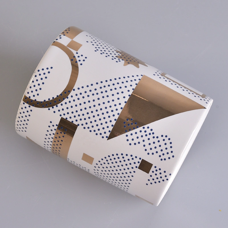 Wholesales Sunny white custom luxury ceramic candle holder