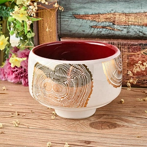 Hot stamping unique ceramic jar candle bulk