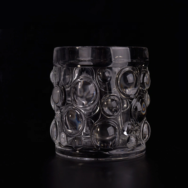 Clear custom candle holder glass candle cups supplier