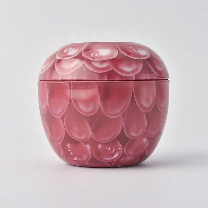 Vintage aluminium Metal Candle vessel tealight Metal Container with lid for Wedding Decoration