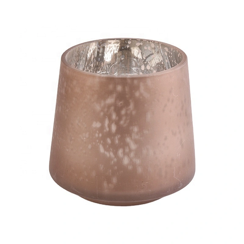 wholesale Christmas polygon candle jars home decoration glass candle holder