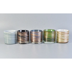 Hot sales luxury custom tealight glass jar for candle making