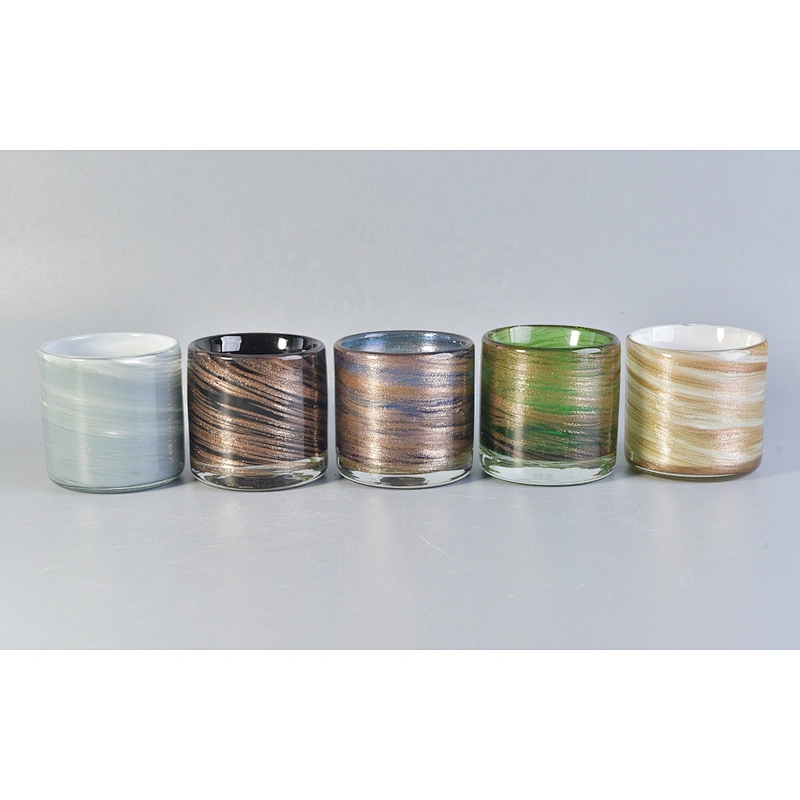 Hot sales luxury custom tealight glass jar for candle making