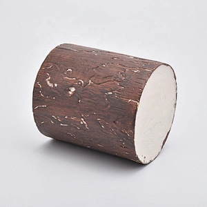 wholesale Retro tree decoration cement candle holder for centerpieces weddings