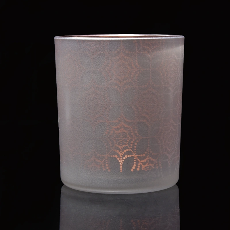 Good price cylinder spray empty luxurious glass candle containers for making candles