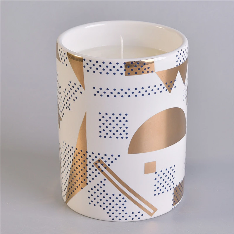 Sunny Glassware design ceramic candle holder for home fragrance