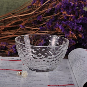 Beaten Clear Glass Candle Holder Glass Bowl Home Decor Wholesales