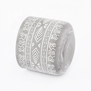 Supply round concrete candle holders handmade home decorative
