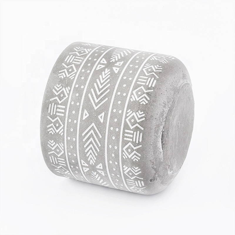Supply round concrete candle holders handmade home decorative